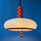 Lampe à suspension rouge