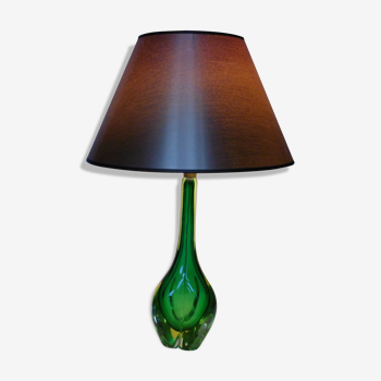 Lampe de table en verre de Murano Sommerso