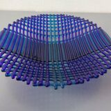 Italian filigree glass bowl, 1960s