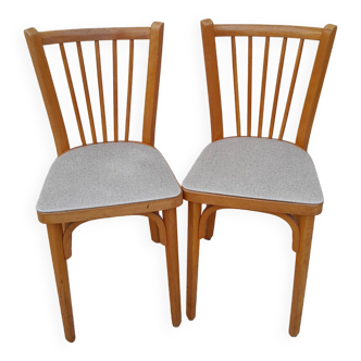 Pair of vintage baumann bistro chairs