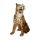 Old leopard faience-ceramic art deco vintage