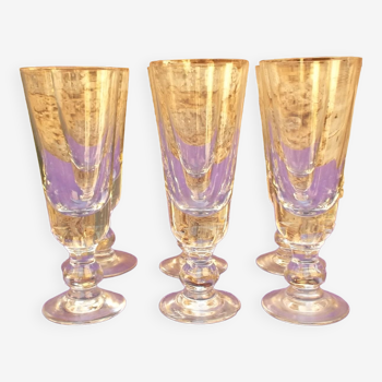 Set of 6 absinthe glasses