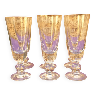 Set of 6 absinthe glasses