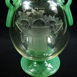 Charles Schneider art deco glass vase circa 1920