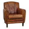 Sheepskin ArtDeco design armchair with a beautiful appearance