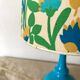 Lampe vintage fleurs années 70
