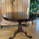 Table guéridon Napoleon III en acajou époque XIXe