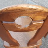 Brutalist mountain chalet decor chairs set of 2