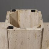 Low design side table in travertine, 1970s