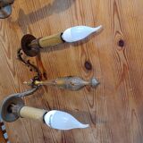 Pair of Bronze Sconces