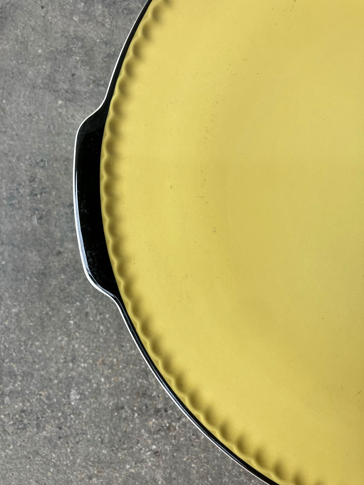 Serving dish Villeroy & Boch Yellow and black 1950s