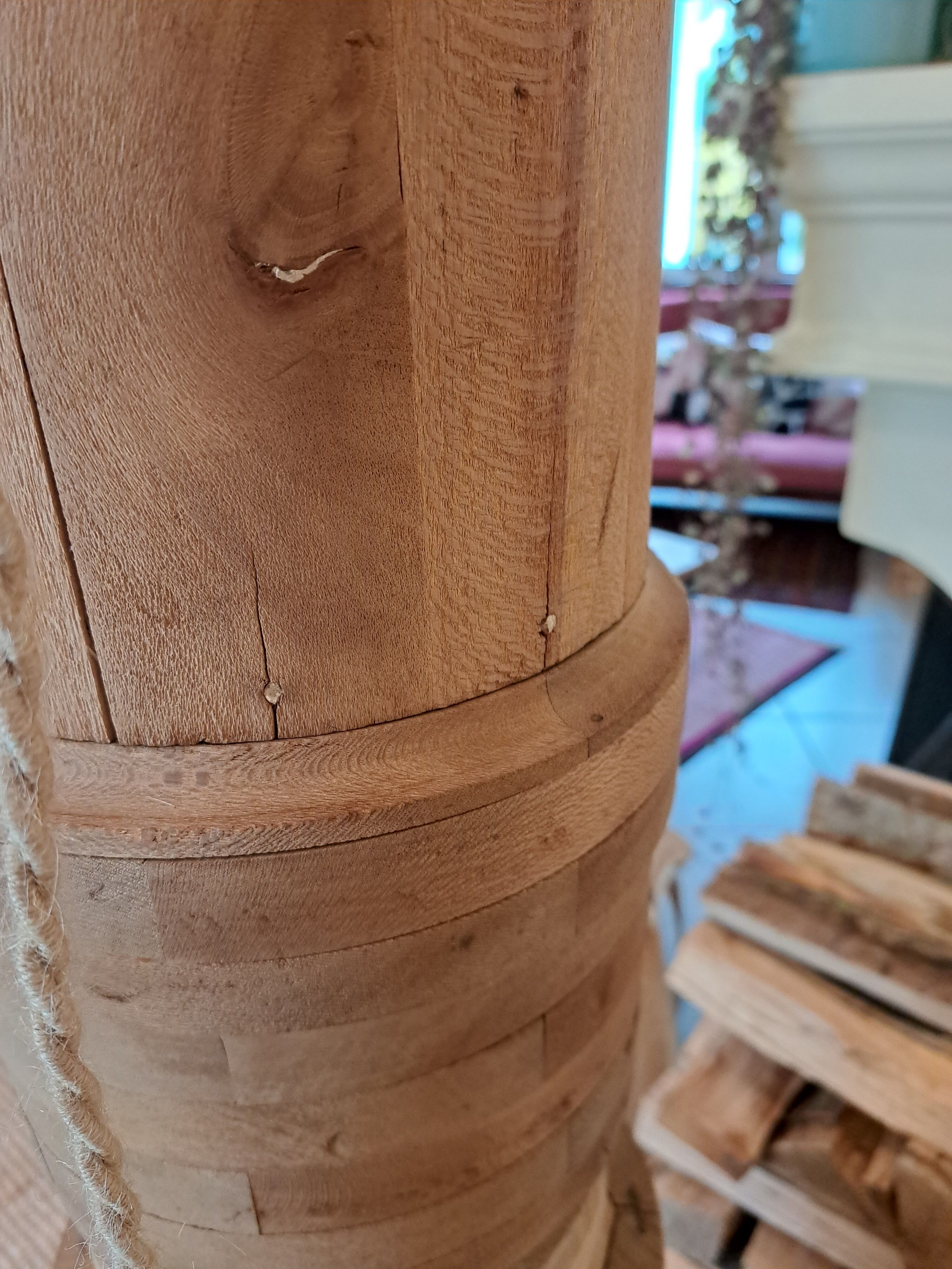 Vintage pulley floor lamp revisited