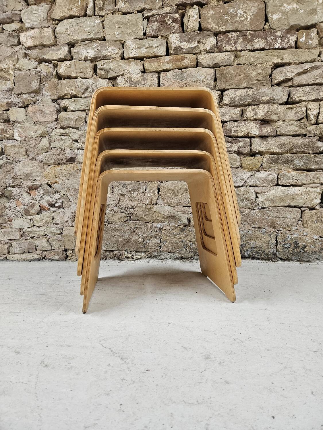 Lot 5 tabourets Lisa Noringer pour Ikea 2000"