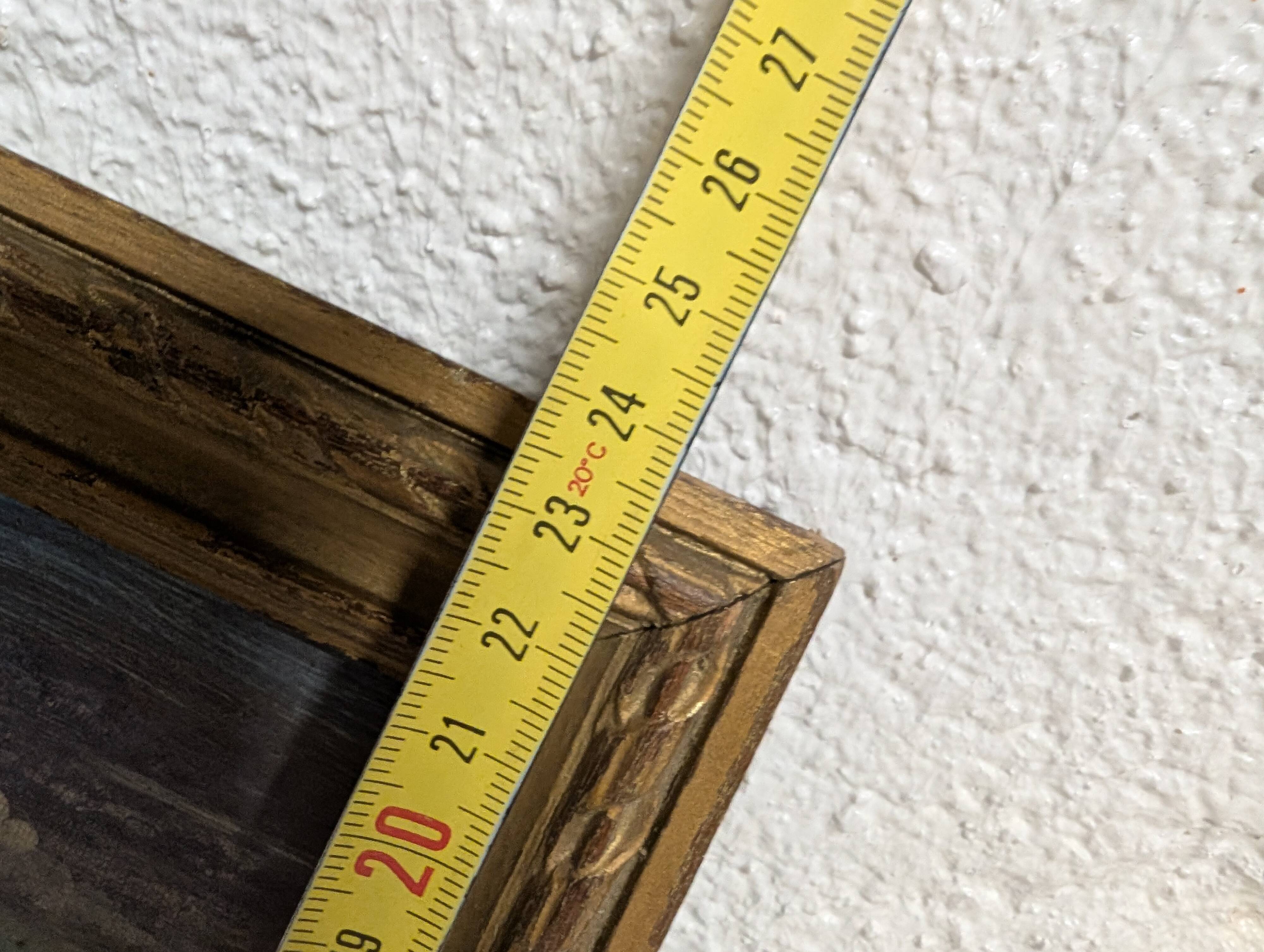 Old oil painting on canvas from the 19th/20th century.