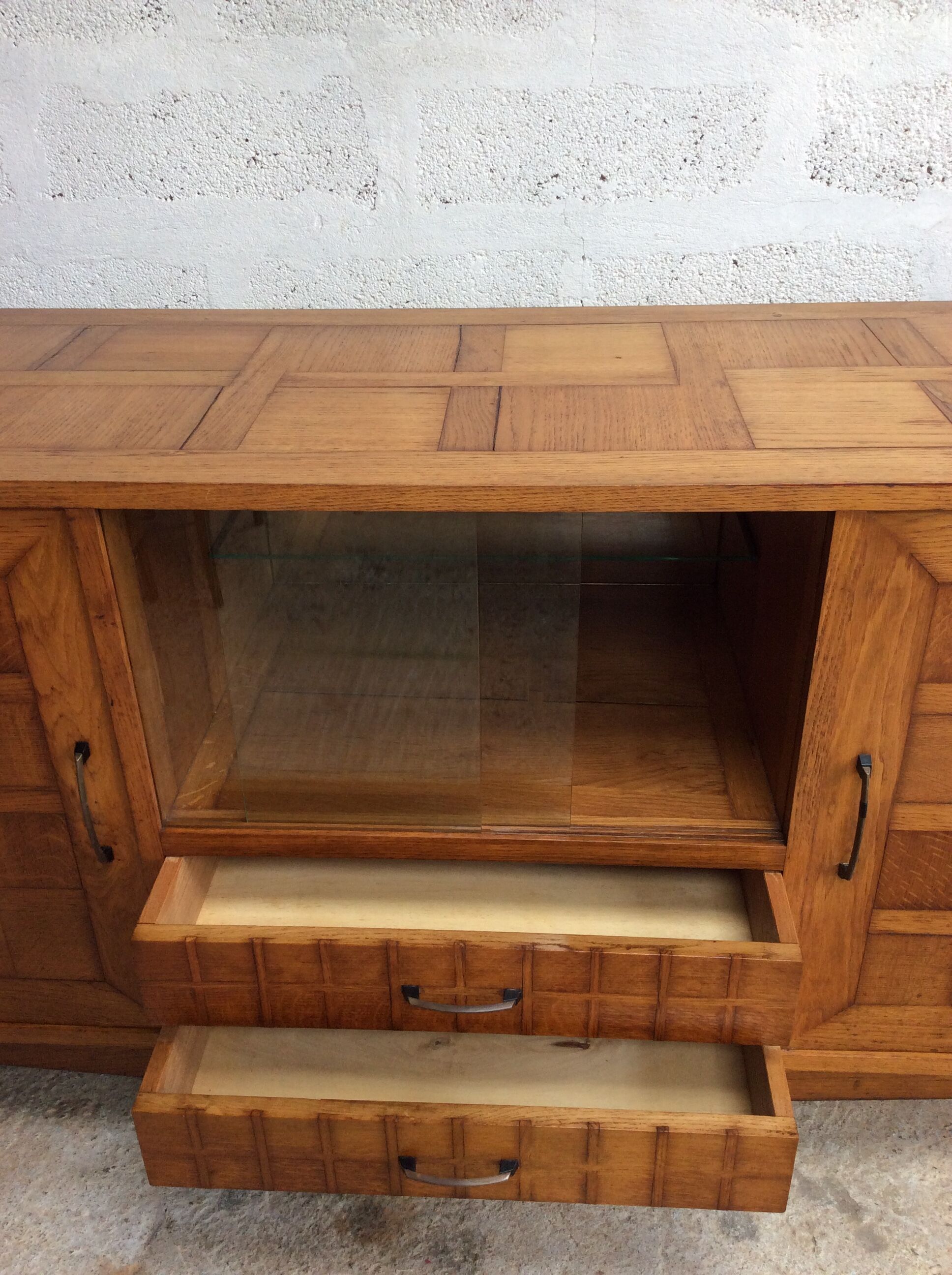 Enfilade moderniste pieds compas années 50