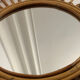 The vintage guitar rattan mirror.