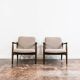 Kvadrat Customizable Pair Of Restored Mid Century Armchairs, 1960's