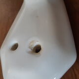 White porcelain hooks