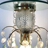 Vintage pendant lamp with tassels and bells