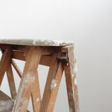 Former painter wooden stepladder