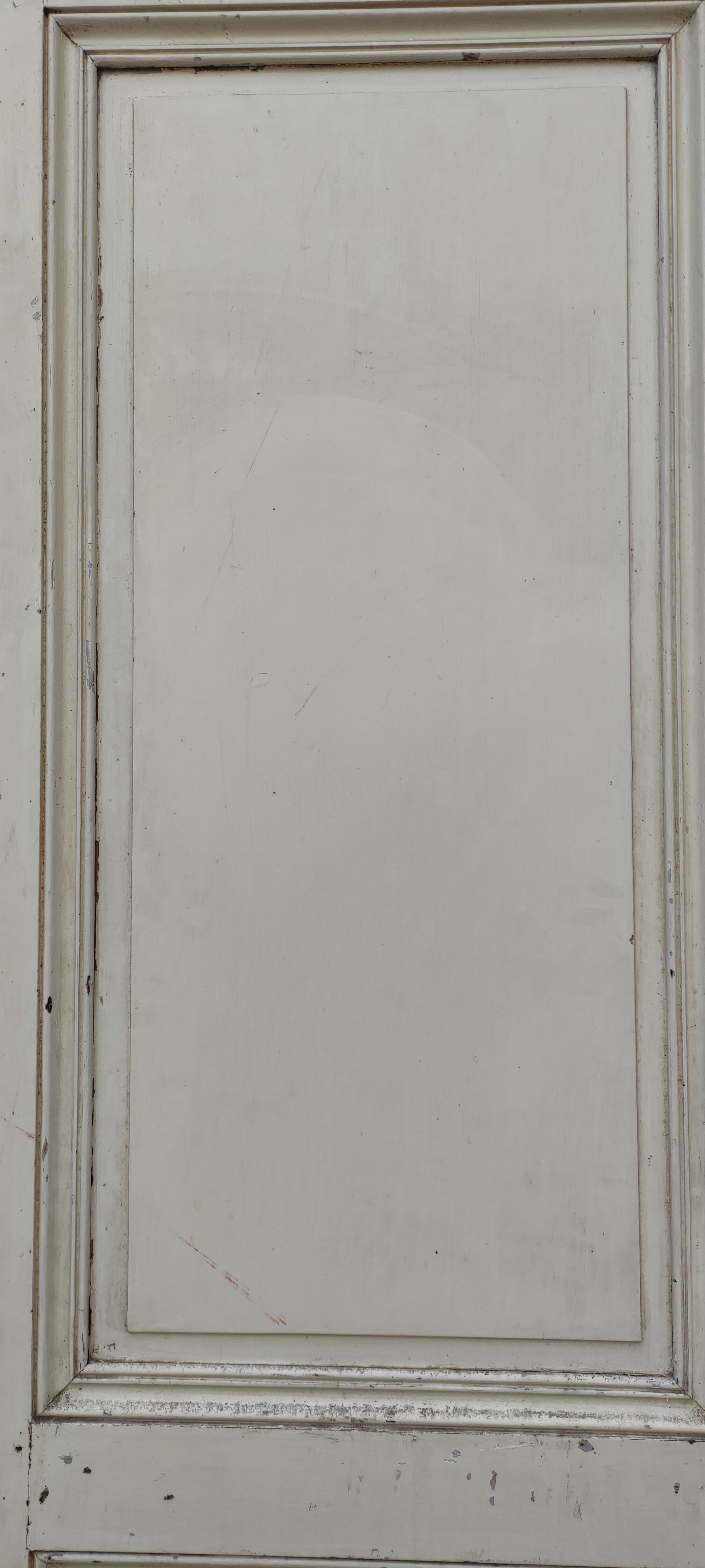 Patinated Parisian wardrobe, 2 doors, 2 shelves