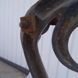 Audemar Guyon bistro enameled cast iron umbrella stand in Dole Jura France