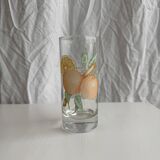 Lot de 5 verres vintage à motif de fruits