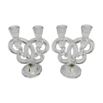 Pair of Cristallin candle holders