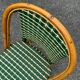 Set of 3 woven rattan bistro chairs Drucker SA