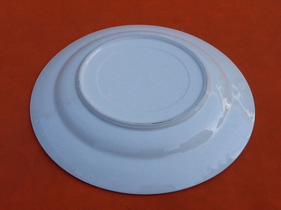 Serving dish Polychrome ceramic Decoration cart of flowers...