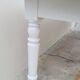 Rustic farmhouse bistro table in oak with Louis Philippe legs - 2m