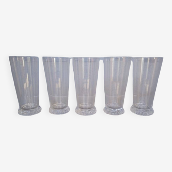 Series 5 Daum filigree crystal glasses