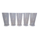 Serie 5 verres Daum cristal filigrané