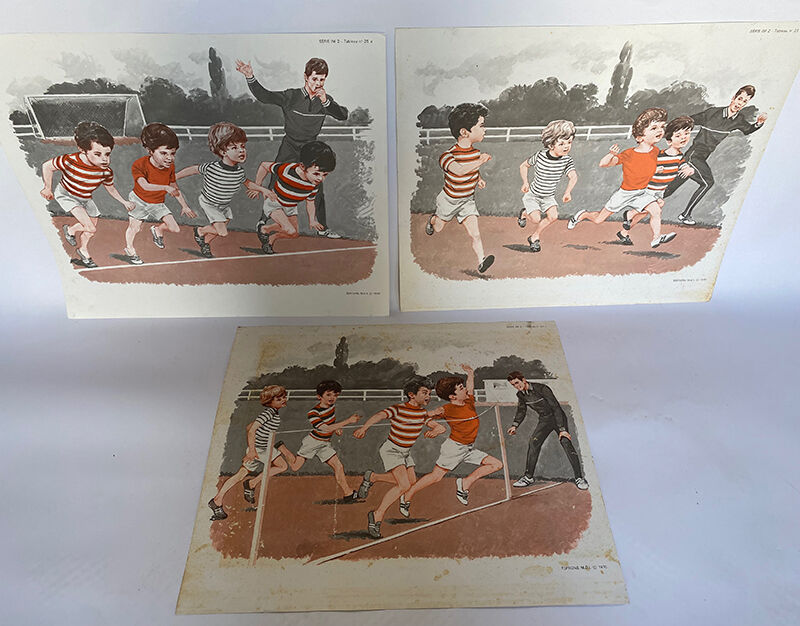 Set of 3 posters Animals & sport