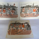 Set of 3 posters Animals & sport