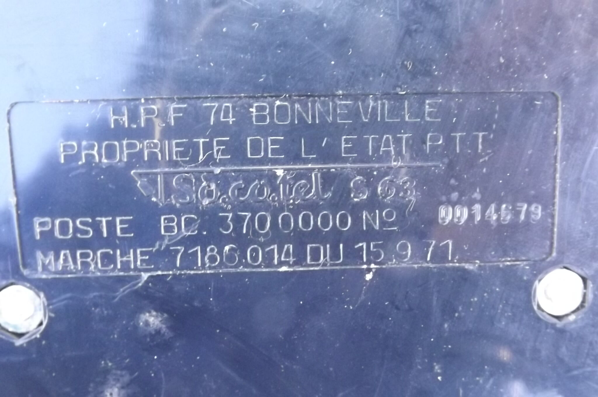 Vintage PTT dial telephone, 70's