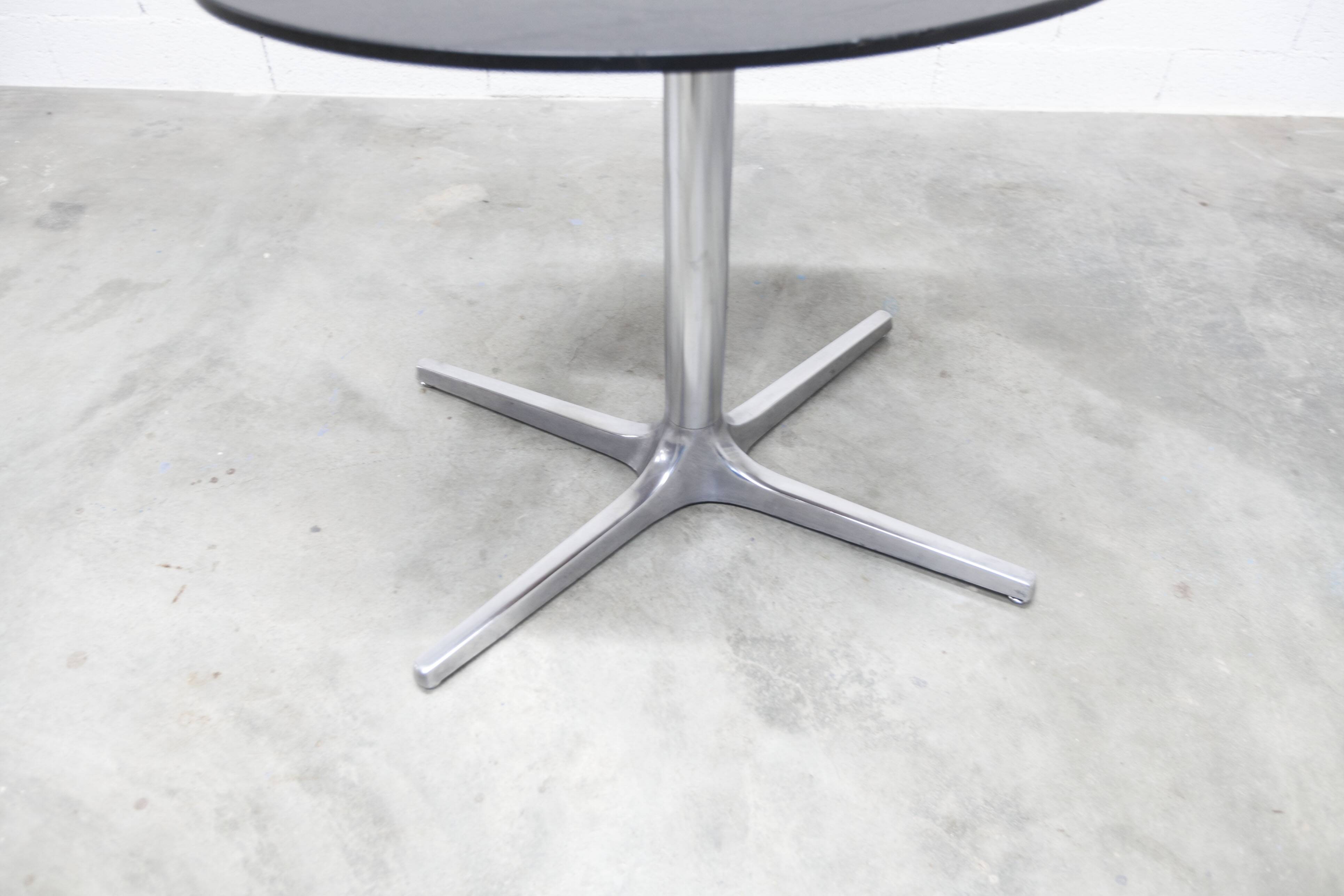 Roche Bobois oval table 1970 smoked glass chrome legs 152x117 cm
