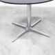 Roche Bobois oval table 1970 smoked glass chrome legs 152x117 cm