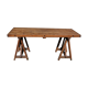 Farm table on trestles, 178 cm x 68 cm