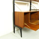 Teak modular wall system by Louis van Teeffelen for WéBé, 1950s