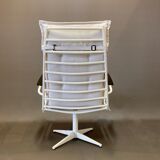 Pair of metal swivel chair and bakelite design 1960