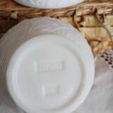 Avon opaline pot, bird decor