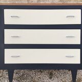 Commode des années 1950 en acajou relookée