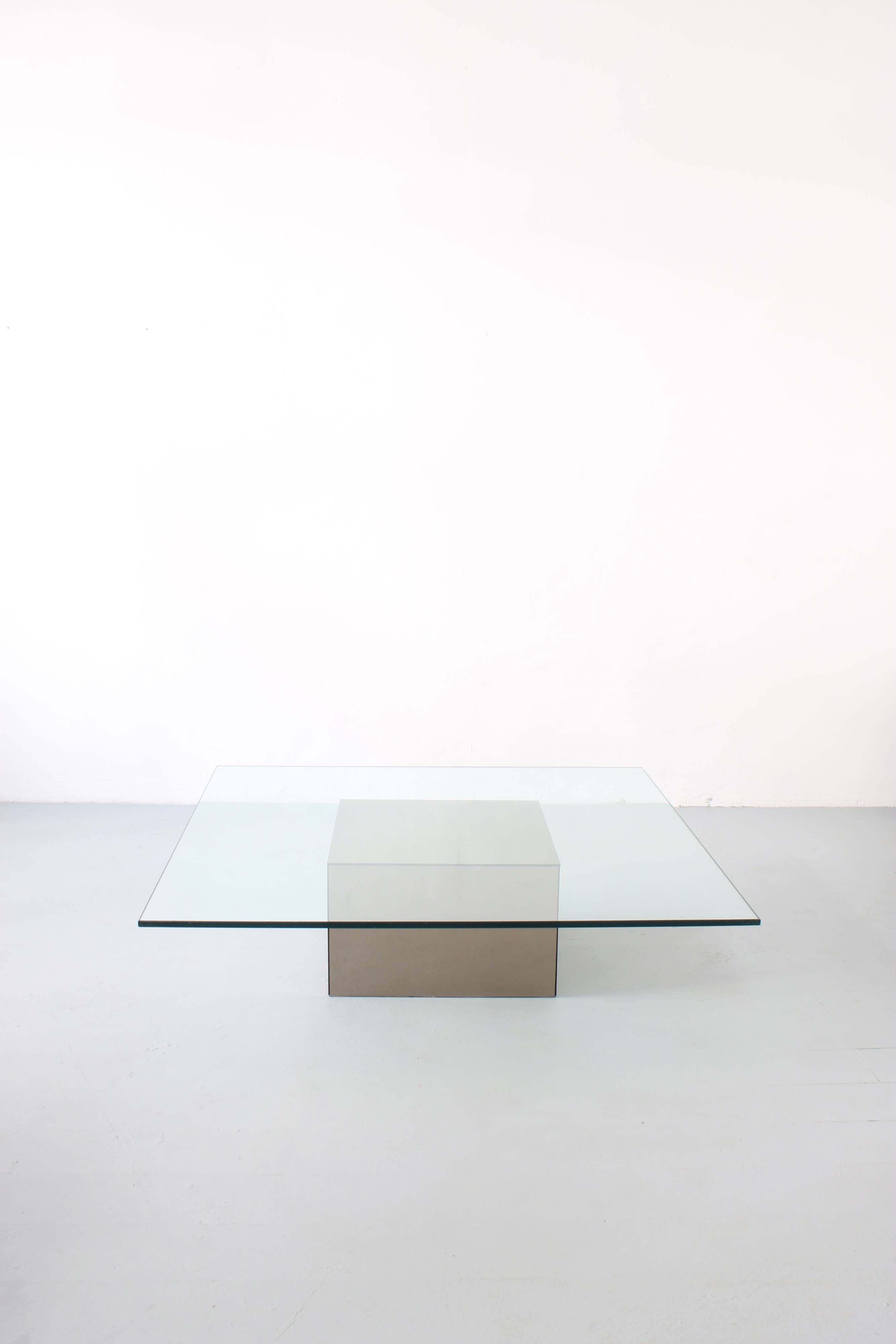 "Block" coffee table by Nanda Vigo for Acerbis