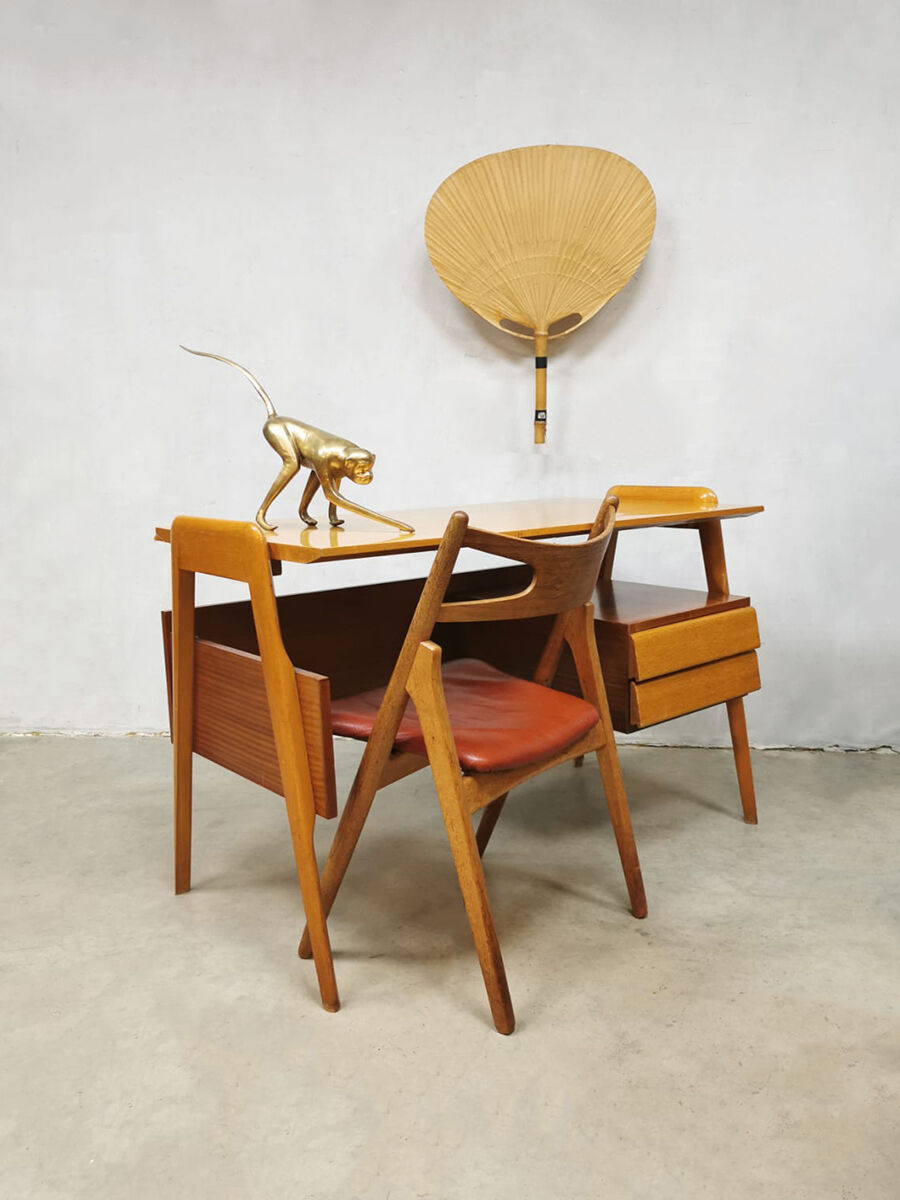 Midcentury Italian design writing desk Vittorio Dassi