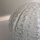 Vintage frosted glass pendant light by Dorian Leuchten