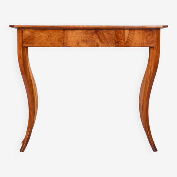 Restored Small Biedermeier Side Table, Walnut, Spruce, Maple, Austria, 1820s