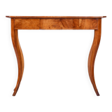 Restored Small Biedermeier Side Table, Walnut, Spruce, Maple, Austria, 1820s