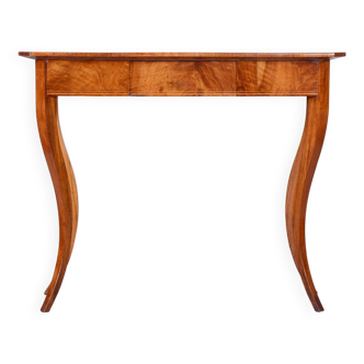 Restored Small Biedermeier Side Table, Walnut, Spruce, Maple, Austria, 1820s