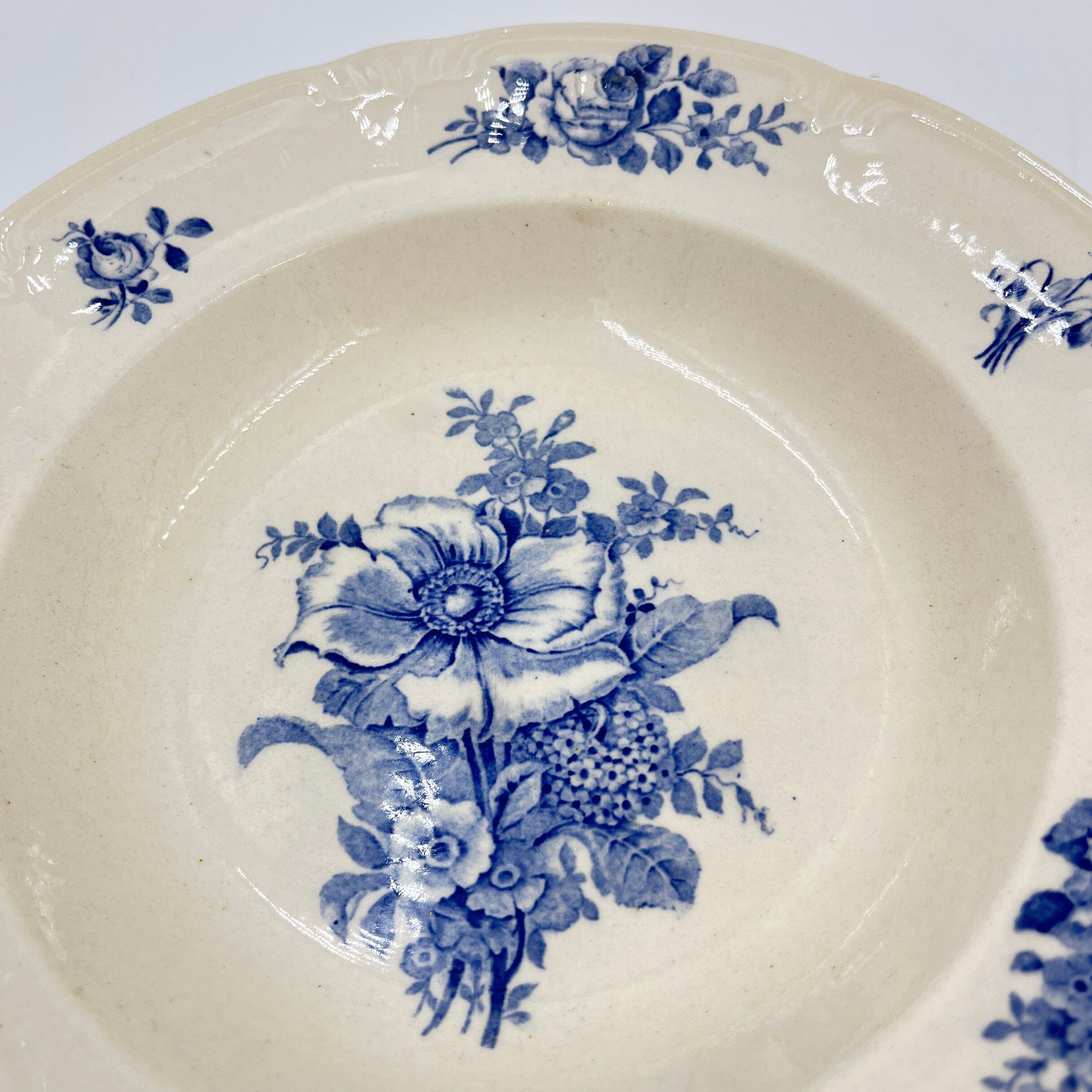 Set of 20 plates Boch Frères décor Rhodia